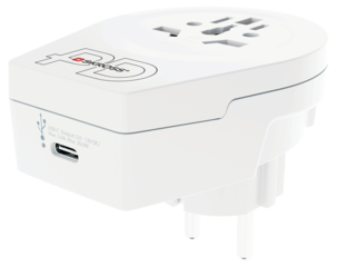 Matka-adapteri Skross C20PD USB-C World to Europe