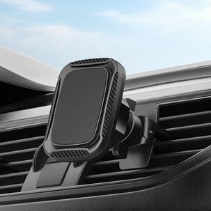 Puhelinteline autoon magneettikiinnityksellä, tuuletusritilään