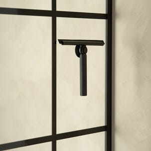 Duschskrapa med skaft, silikon, längd 23-84 cm