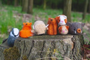 Agna Wool Art Kit ullfilting, grevling, 10 cm