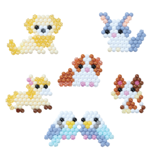Aquabeads Pretty Pets Lemmikkieläimet, 530 vesihelmeä, yli 4-vuotiaille