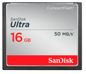 Minneskort Ultra Compact Flash 16 GB, Sandisk Ultra
