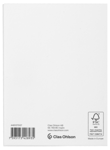 Grattiskort dubbelt med blank insida, 11 x 8 cm