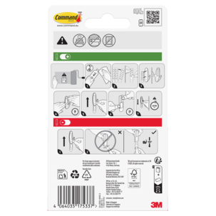 Command självhäftande strips S, universal, 450 gram, 8-p