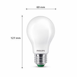Kallvit LED-lampa E27 A60 4 W, Philips Ultra Efficient