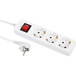 3-osainen jatkojohto, virtakytkin, 1,4 m