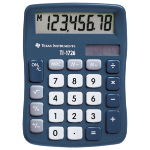 Texas Instruments TI-1726 enkel kalkulator