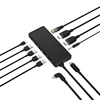 USB-C-telakka 10 porttia
