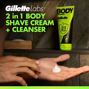 GilletteLabs Body och Intime rakgel 2-i-1, 177 ml