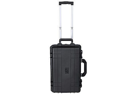 Koffert med hjul og telskophåndtak