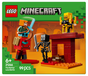 LEGO Minecraft Lavakampen i Nether 21266, fra 6 år