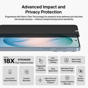Belkin ScreenForce Titan Privacy Filter Näytönsuoja Galaxy S26+