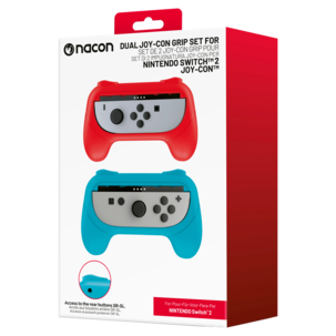 Nacon Joy-Con Grip för Nintendo Switch 2, röd, blå