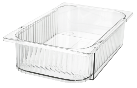 Lådinsats justerbar, transparent