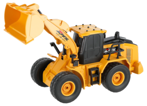 RC Bulldozer 1:24 Radio-ohjattava pyöräkuormain, ladattava, yli 6-vuotiaille