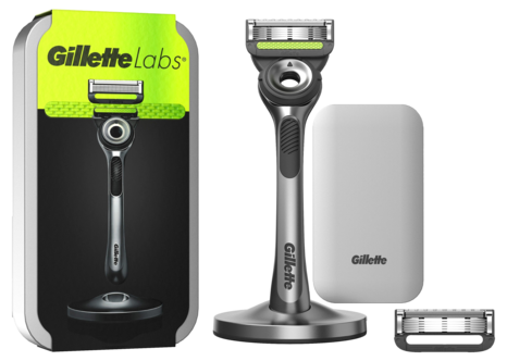 Gillette Labs Exfoliating barberhøvel med 2 barberblader.