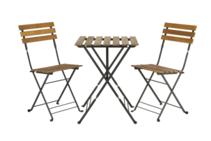 Kafésett, utemøbler med bord og to stoler