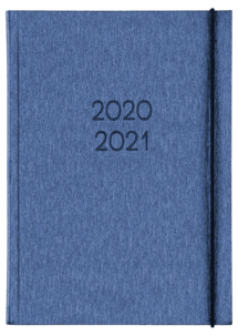 Viikkokalenteri A5 2020-2021, sininen