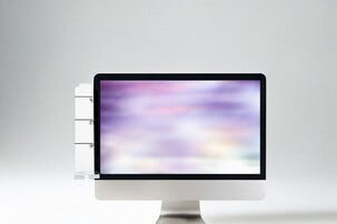 Notattavle dataskjerm akryl 8x2x32 cm