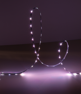 LED-lista autoon, RGB 16 väriä, 5 V, USB, 2 m