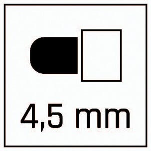 Naga märkpenna glas, speglar, 4,5 mm, 2-pack