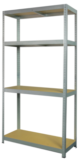 Förvaringshylla metall, 90x40x180 cm