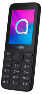 Alcatel 3080 mobiltelefon med kamera (1,3 MP), 4 G, svart