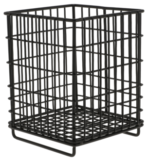 Bestickkorg metall svart