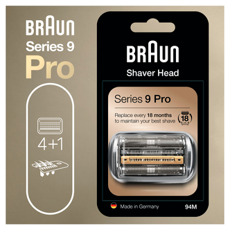 Braun 94M Series 9 Pro, rakhuvud silver