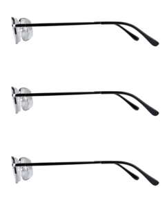 Läsglasögon metall, 3-pack