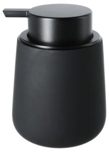 Såpedispenser i steingods, svart