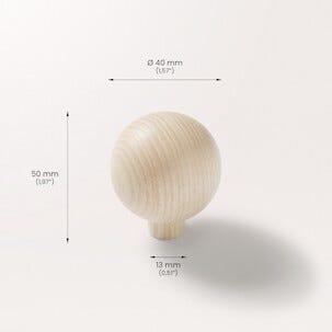 Prettypegs knopp Bill 40 mm 1-pack