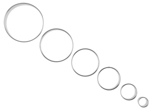 Muotti leivontaan ja ruoanlaittoon, pyöreä, 6 kpl