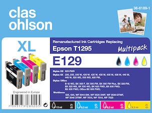 Mustepatruuna Epson T1295, Clas Ohlson