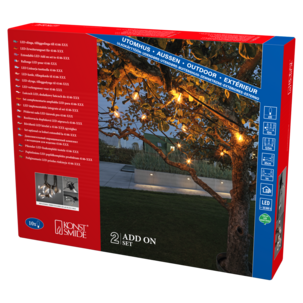 Konstsmide LED-valoketju hehkulamput, 10 m, vaihdettavat lamput