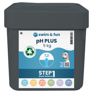 Swim & Fun pH-Plus granulat för pool, 5 kg