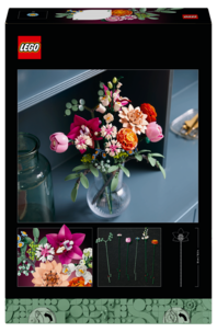 LEGO Icons Botanicals Vaaleanpunainen kukkakimppu 10342, yli 18-vuotiaille