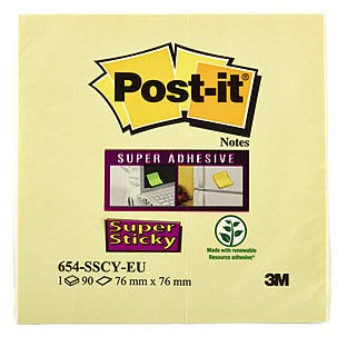 Post-it block Super Sticky
