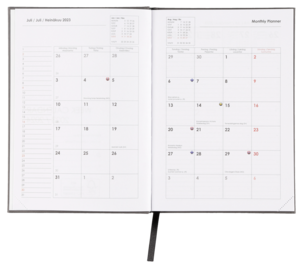Veckokalender 2023 / 2024 A5, grå