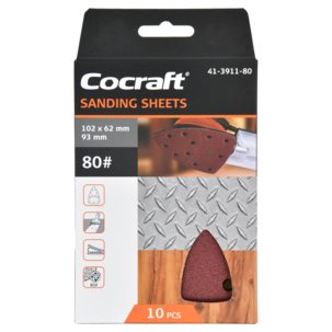 Cocraft sandpapper kardborre, 102 x 62 x 93 mm, 10-pack