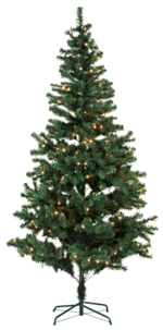 Julgran med inbyggd belysning