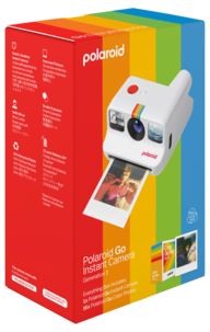 Polaroid Go Gen 2 Kamera, jossa filmipaketti