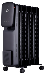 Öljytäytteinen lämpöpatteri, jossa pyörät, 2000 W, Cotech