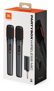 JBL oppladbar trådløs mikrofon for PartyBox, 2-pakning