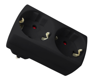 Grenuttag 2-vägs jordat, inomhus