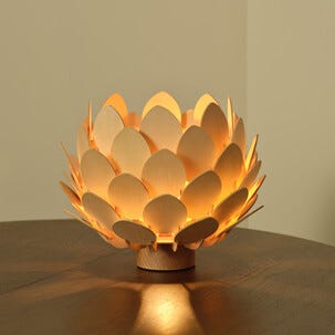 Alve bordslampa trä, 33 cm, Northlight 