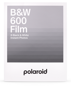 Polaroid 600 B&W svartvit film med vit ram, 107 x 88 mm