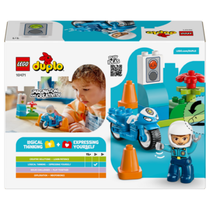 LEGO Duplo Town Blå polismotorcykel 10471, från 2 år
