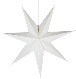 Northlight Joulutähti ikkunaan pilkut, puuvilla, 60 cm