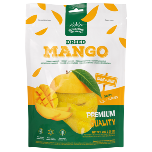 Sunshine Delights tørket mango, 200 g
